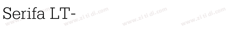 Serifa LT字体转换
